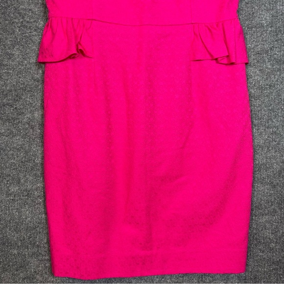 Lilly Pulitzer Fuchsia Strapless Dress with White Accents - Picture 4 of 11